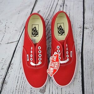 Vans Red Unisex Canvas Sneaker Shoes VN-0EE3RED